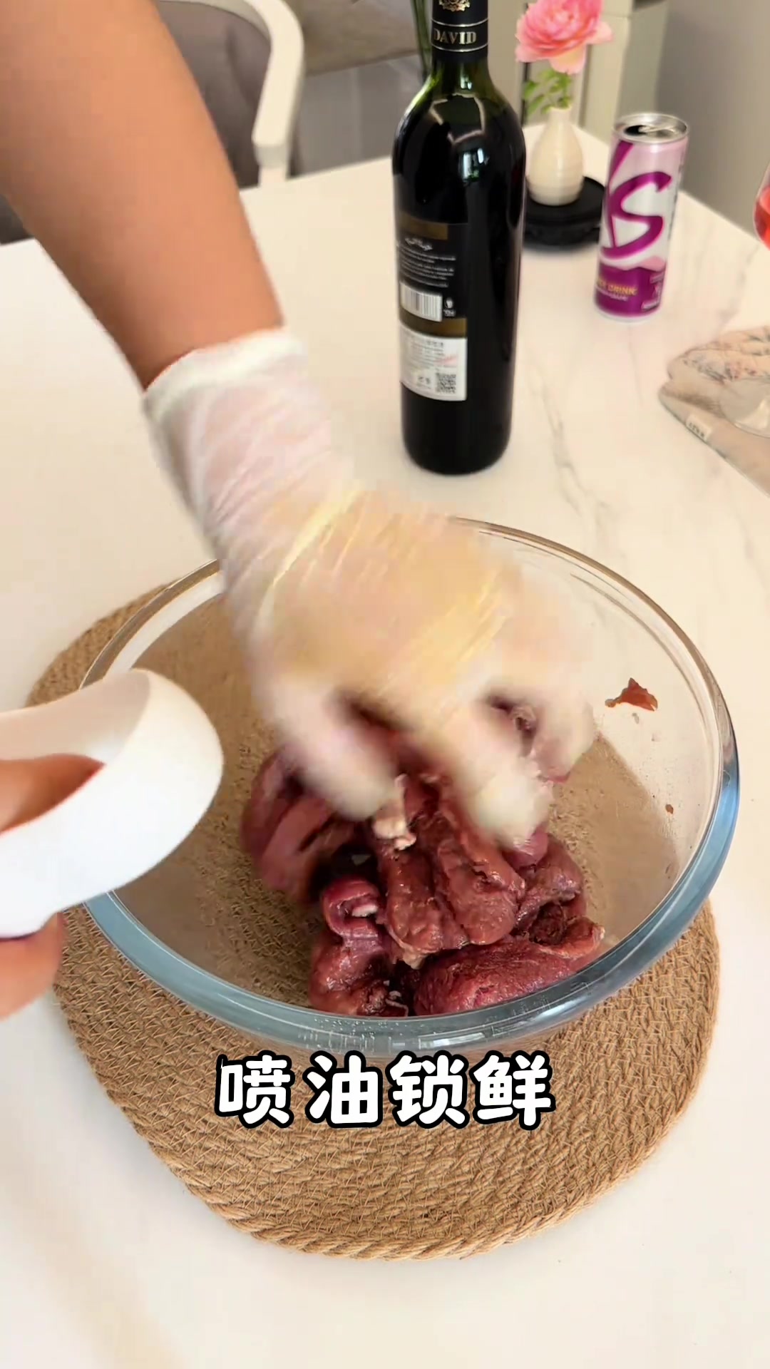 用做牛肉酱剩的牛肉自制牛排，随吃随煎