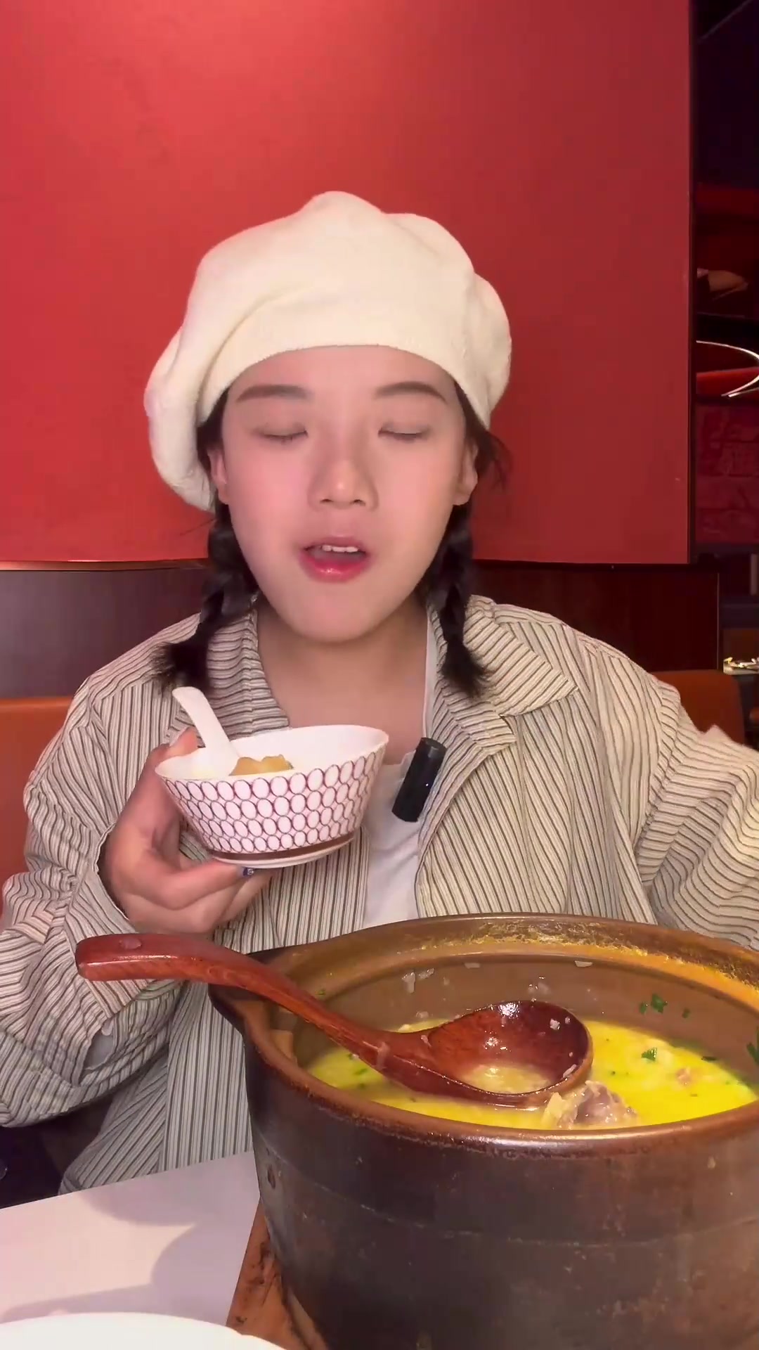 成对大花胶的砂锅粥真的好好吃