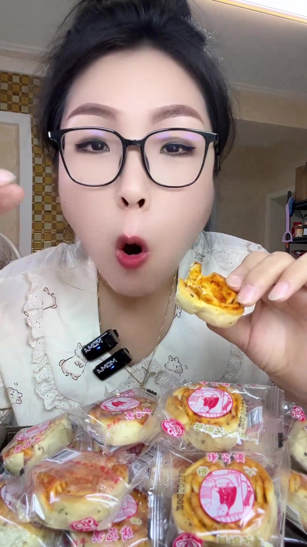 陕西特产烤花馍，麦香浓郁椒香酥脆越嚼越香好吃实惠