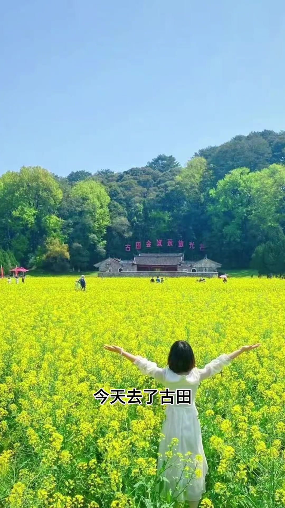带全国各地客人游永定土楼和红色古田