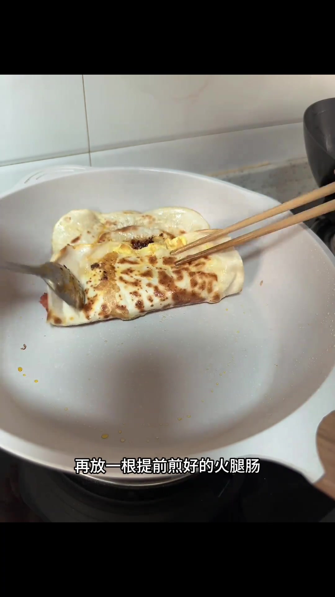 鸡蛋灌饼 一个人的早餐
