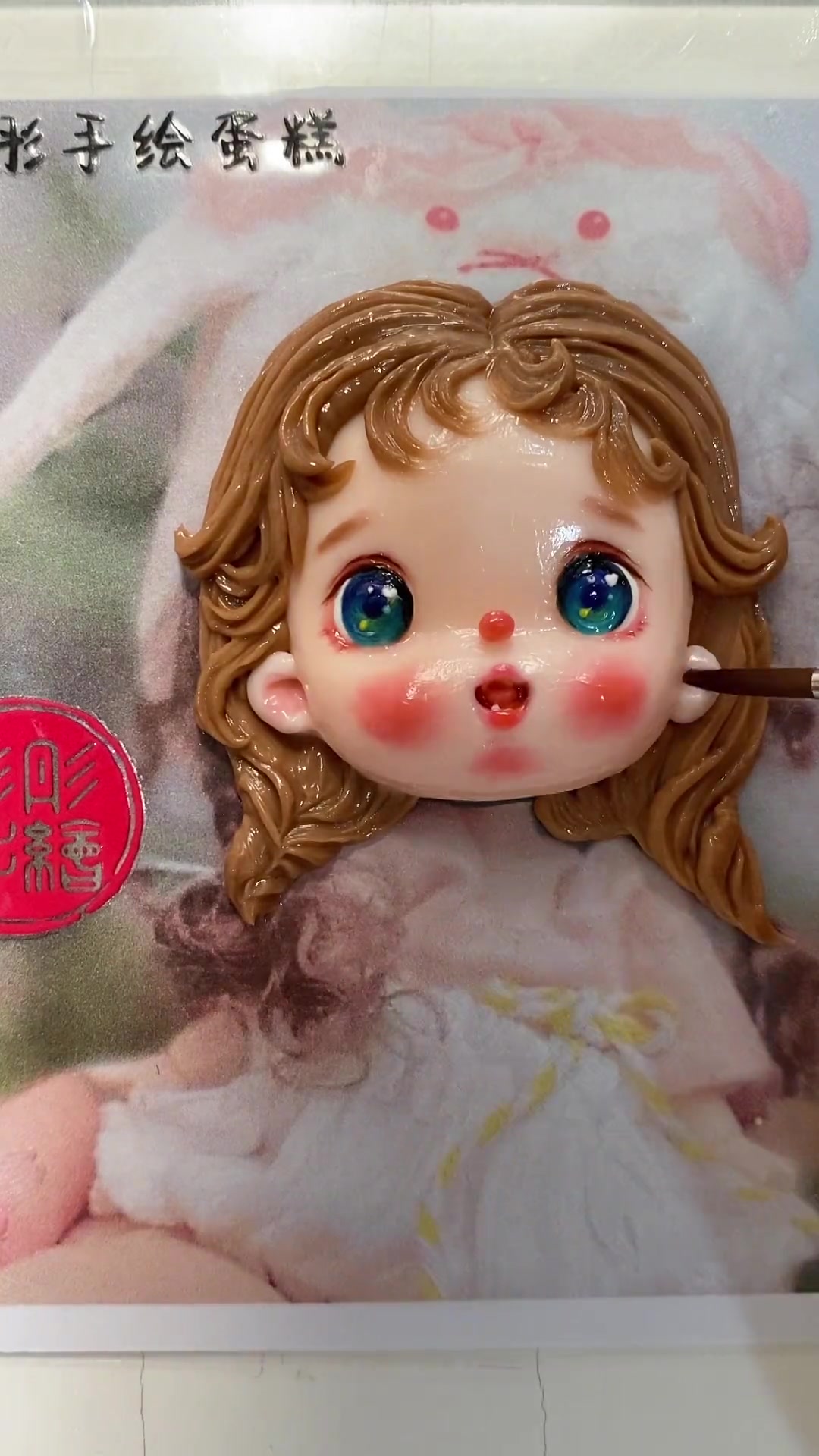手绘蛋糕，萌萌小可爱！