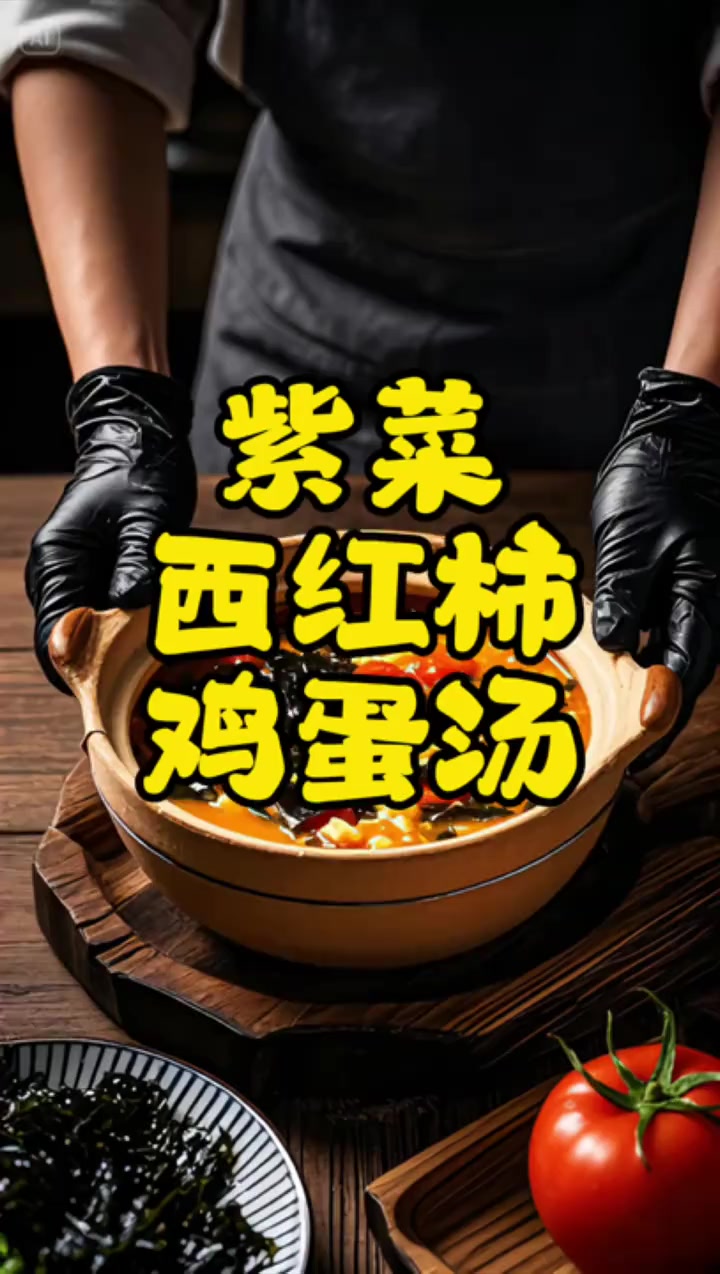 紫菜西红柿鸡蛋汤的养生做法#悦动生活季#