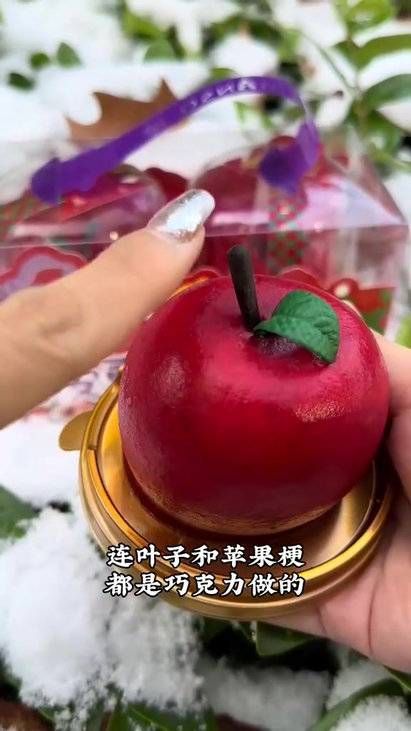 圣诞别让孩子羡慕有圣诞平安果慕斯蛋糕的人