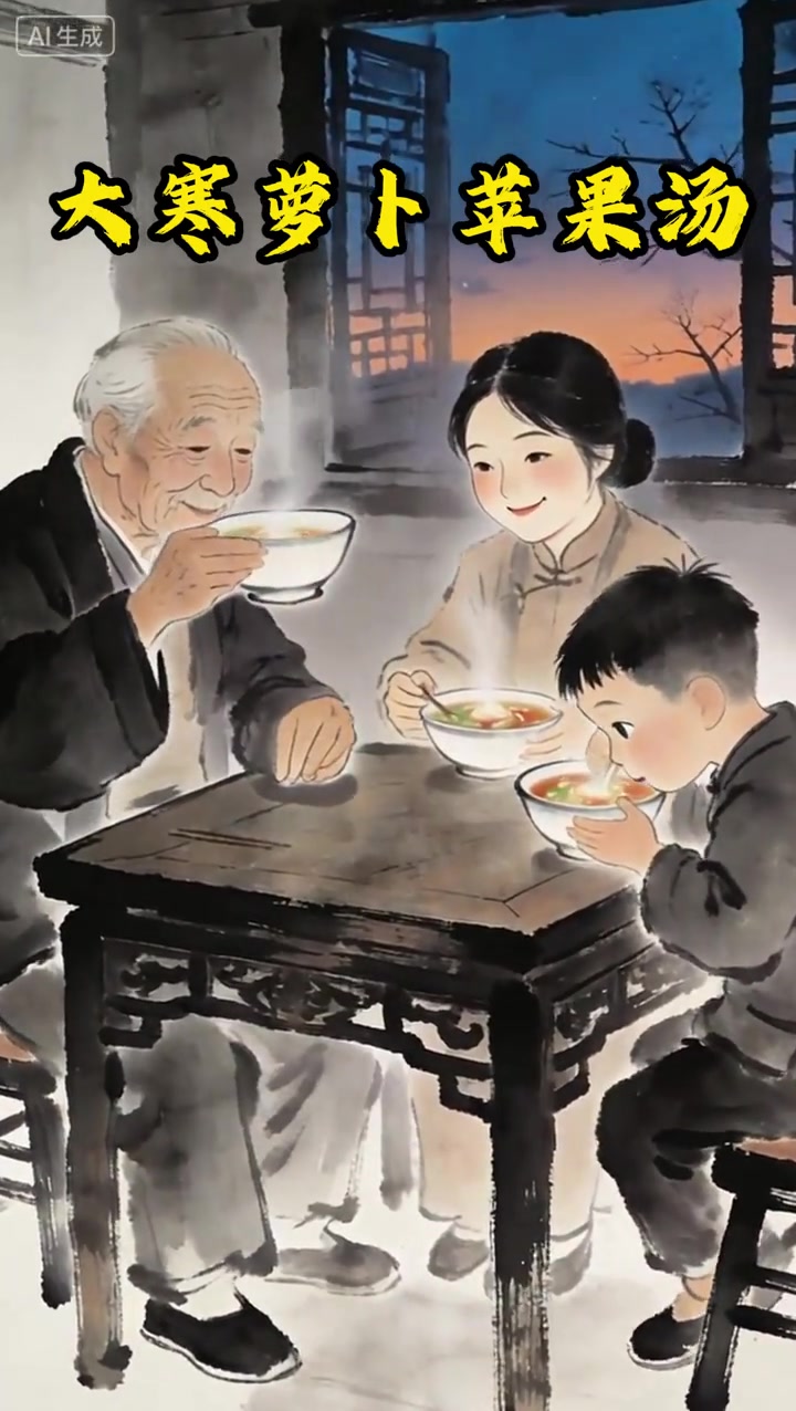 大寒将至为家人备上萝卜苹果汤养生食谱#悦动生活季#