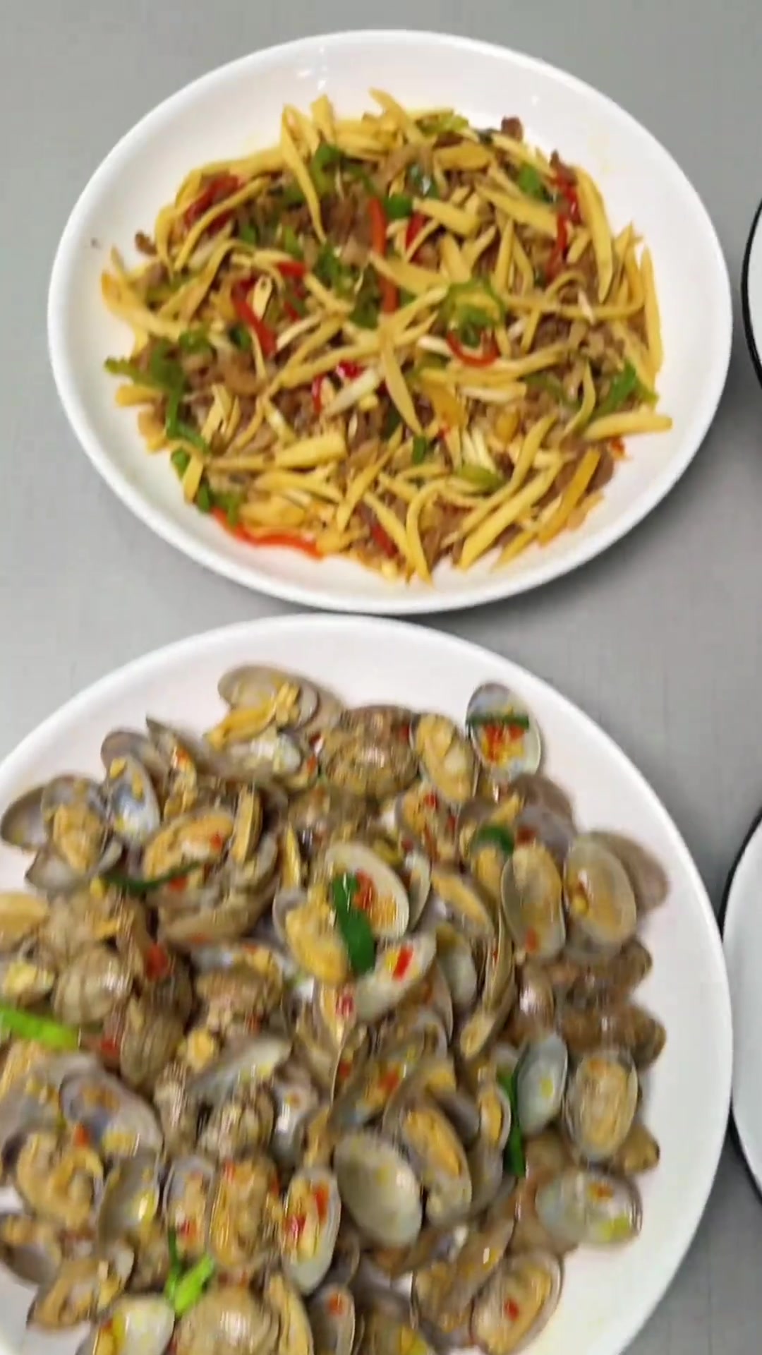 家常菜食材搭配推荐：清炒豆苗、蒜蓉花甲、茭白肉丝
