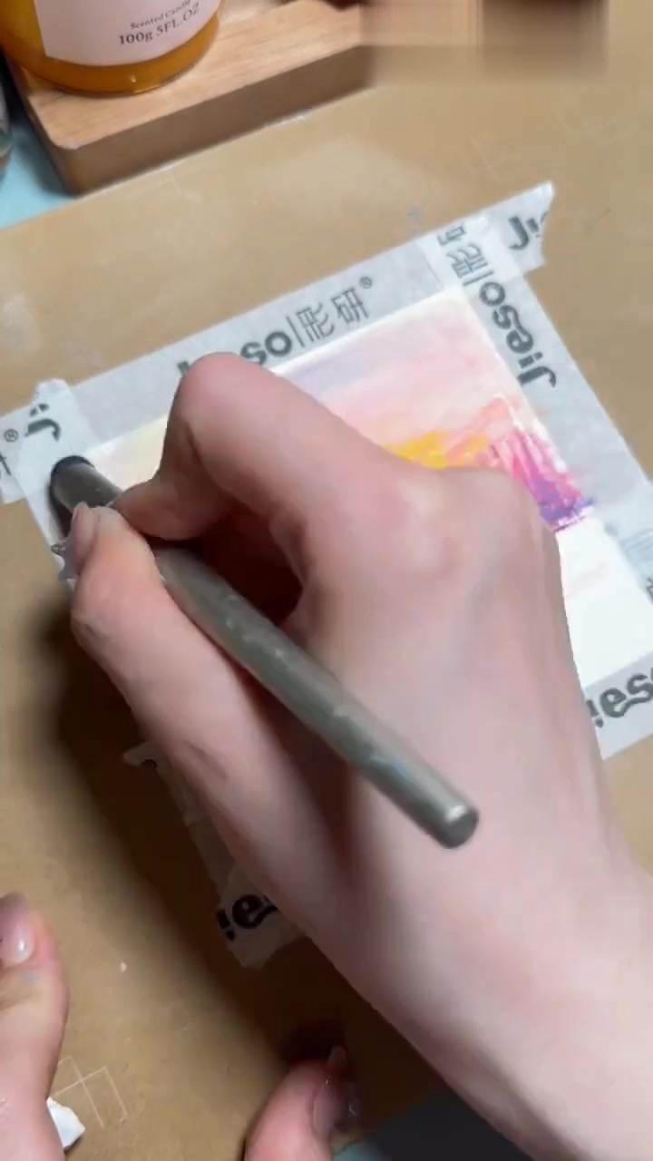 油画棒临摹画家作品：海上天气预报观察员，已完成54%