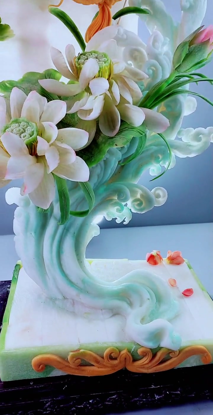 暑假课程教学作品：果蔬雕刻之鲤鱼