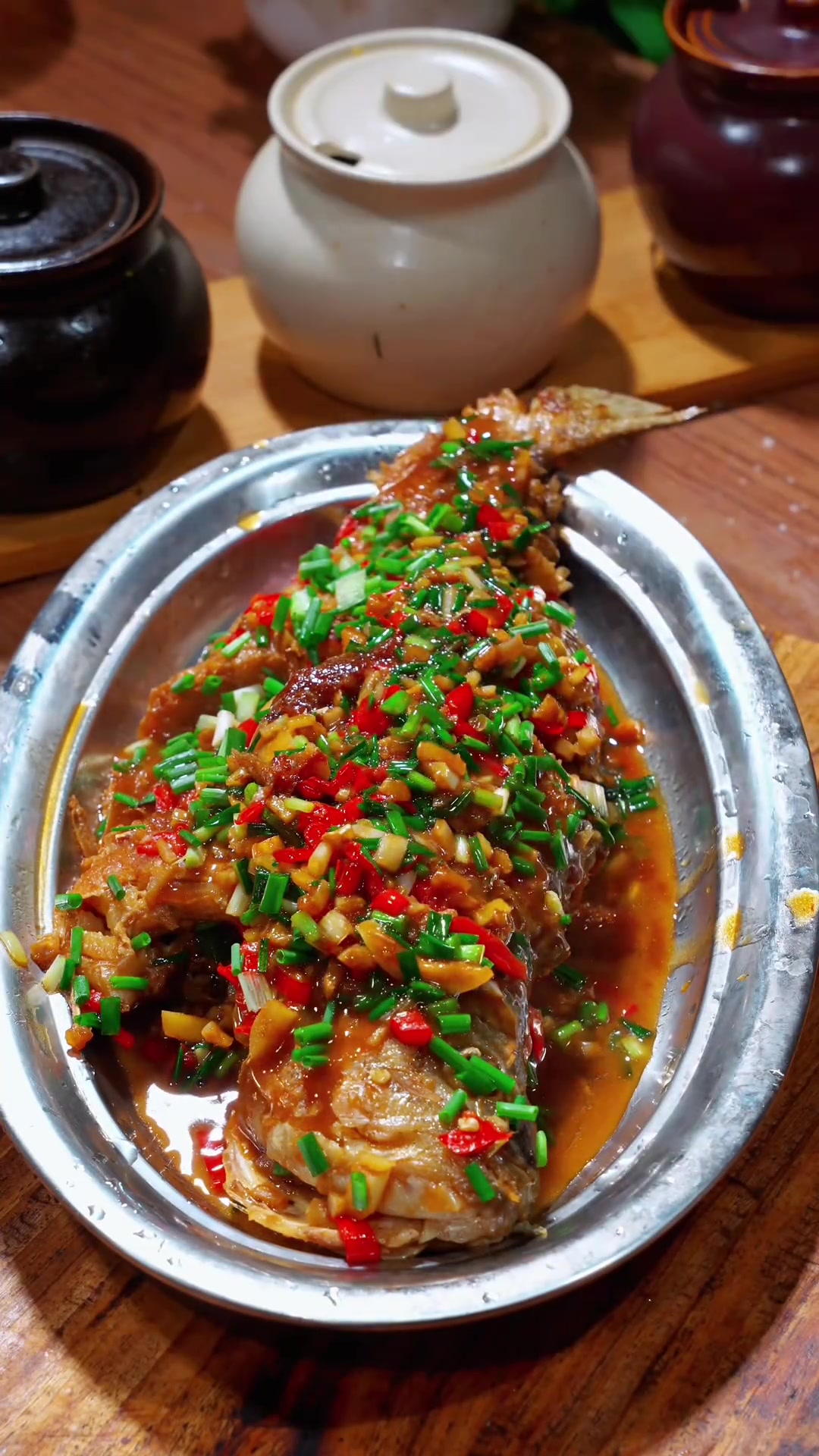 红烧鲈鱼，香辣入味肉质细嫩骨头少无泥腥味