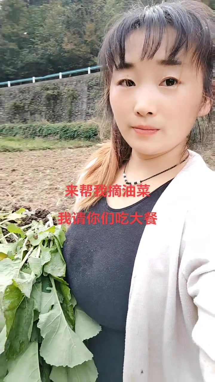 在我们农村，菜子是要摘的，因为家里的人口太多