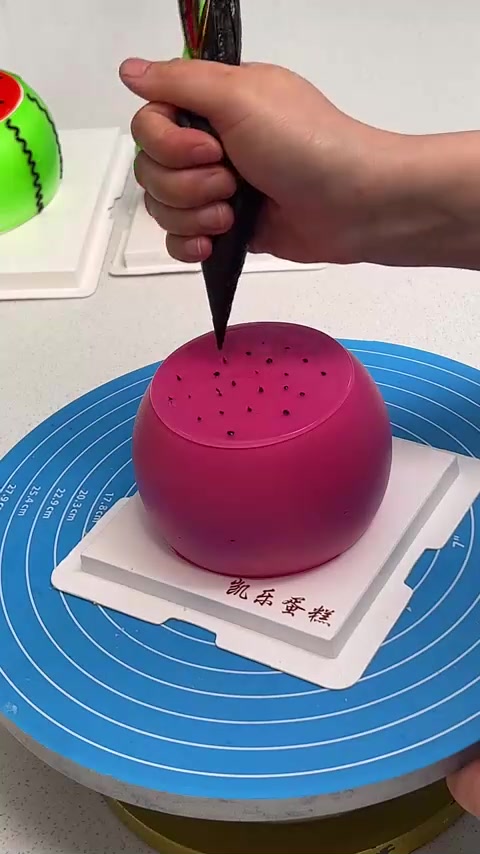 红心火龙果蛋糕制作教程