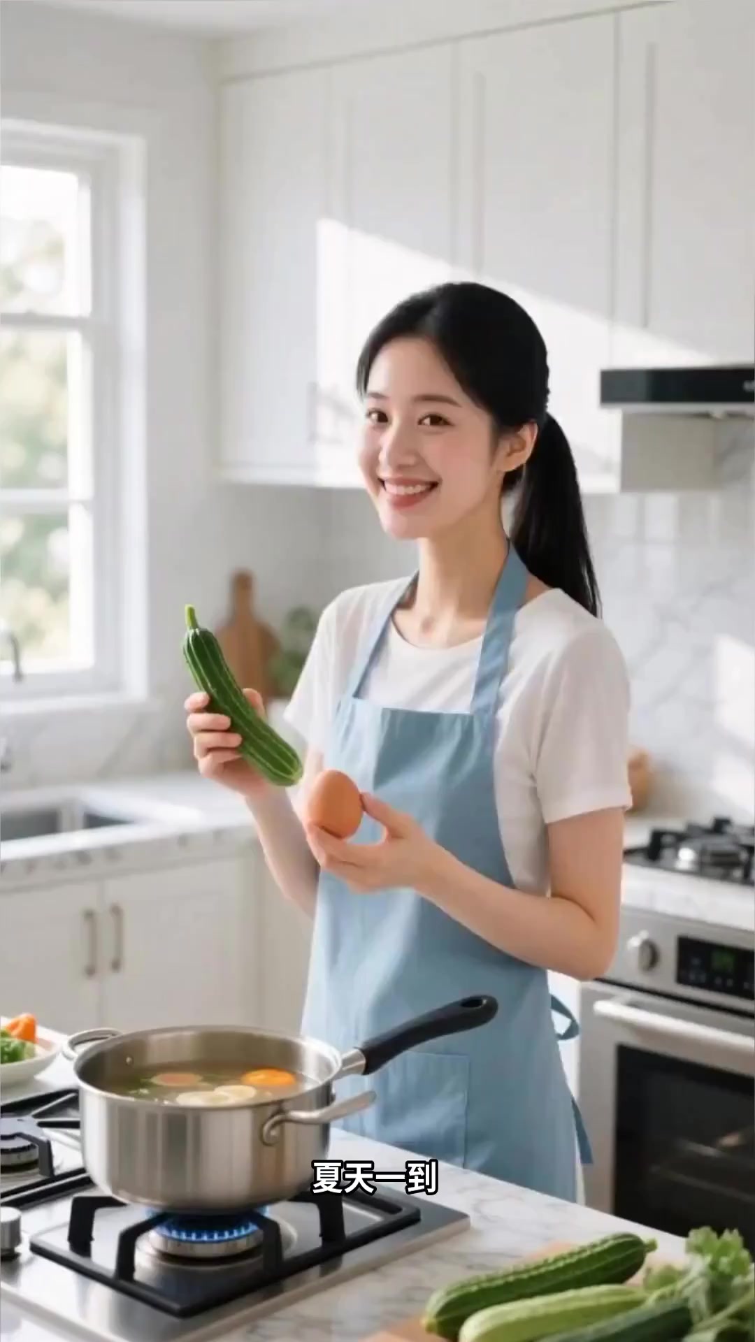 夏天就喝它!丝瓜鸡蛋汤,清热补水,不油腻还减肥