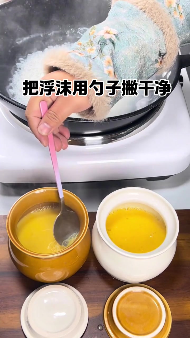 孩子每周点名要吃的大米汤蒸鸡蛋,香浓丝滑超好吃