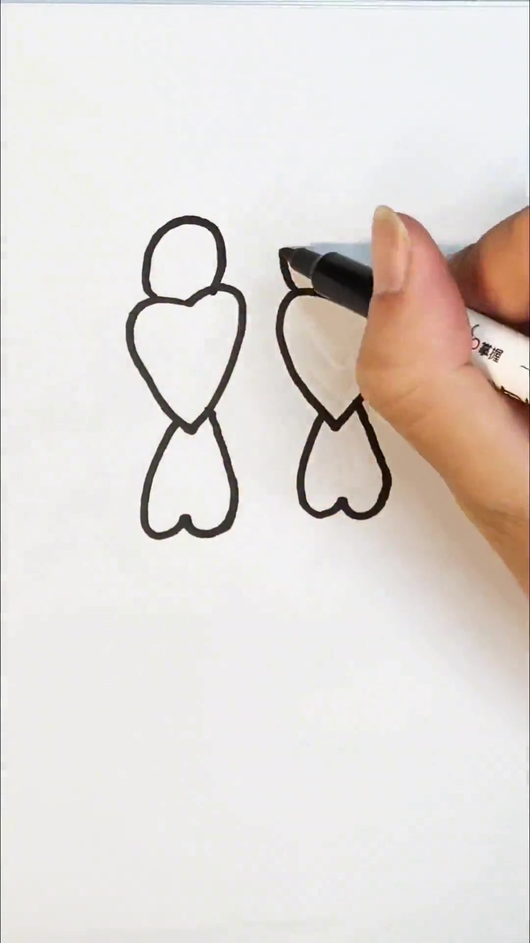 3到6岁儿童启蒙早教爱心画小鸟，亲子简笔画小动物手绘画教程！