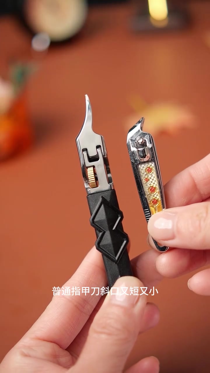 坚固耐用。刀刃锋利无比，剪甲轻松利落。独特设计，握感舒适 #斜口指甲刀 #指甲刀 #指甲剪