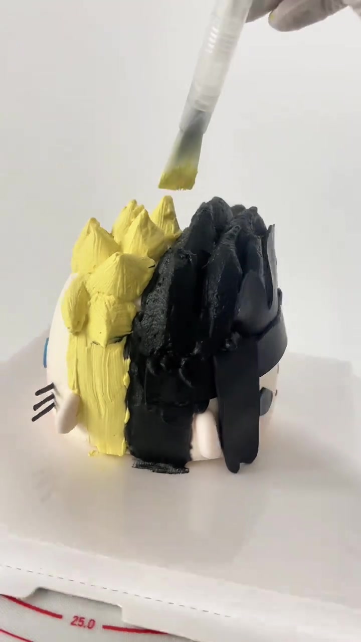 粉丝定制，鸣人佐助主题生日蛋糕，武汉蛋糕店出品