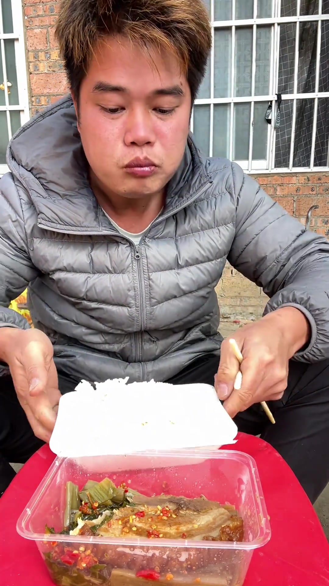 扣肉饭早餐，美味又解馋！