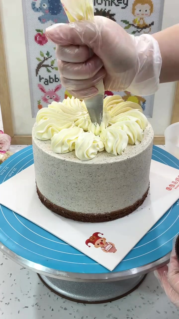 沉浸式制作邯郸六英寸海盐奥利奥蛋糕，美味又治愈！