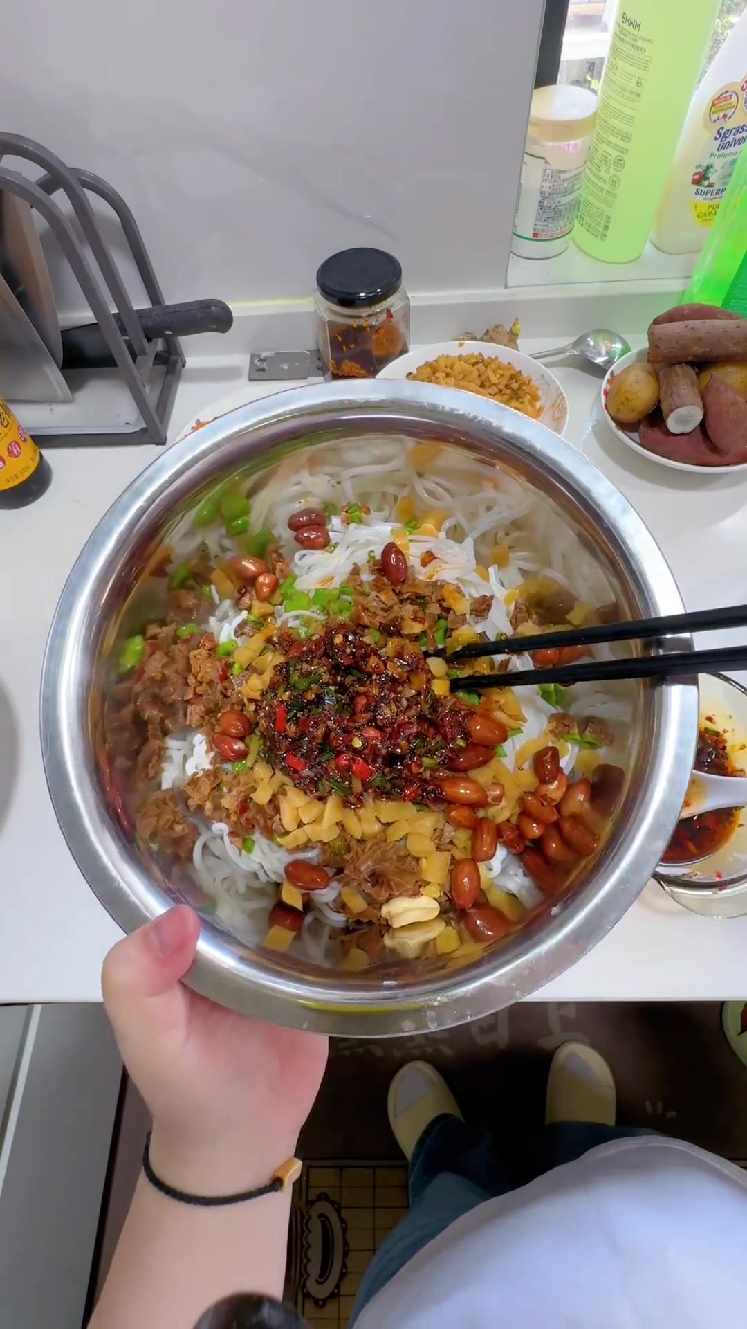 特色，偷懒版凉拌粉干做法