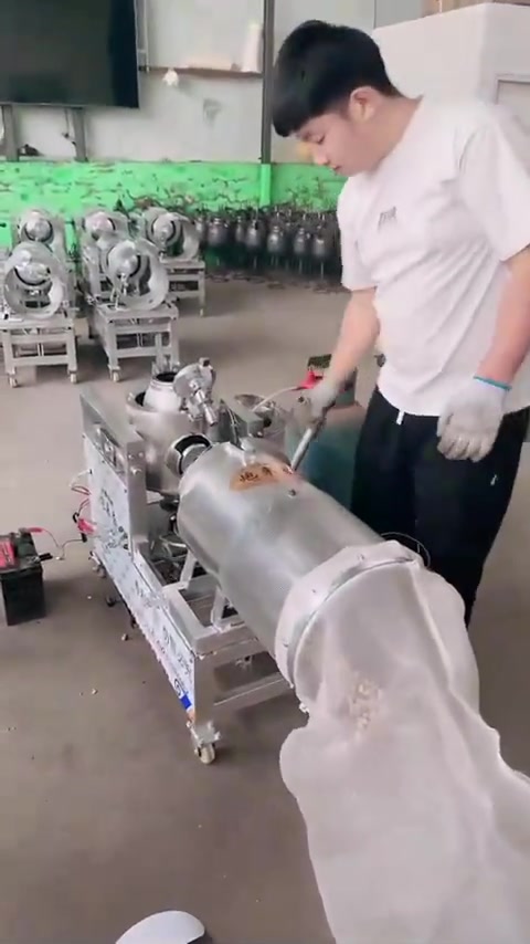 全自动爆米花机大炮一体机粮食放大器