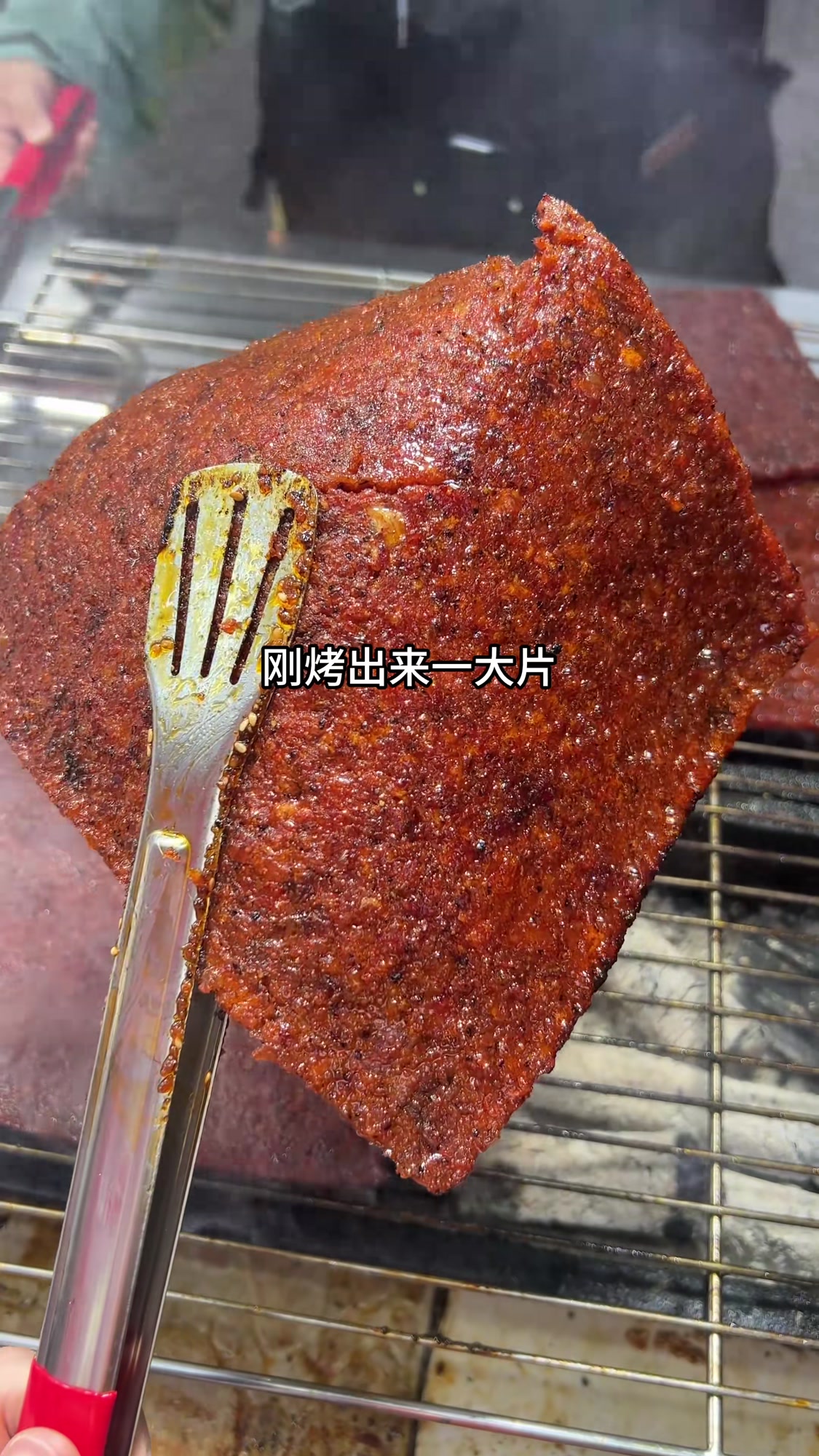 柳州摆摊烤猪肉脯,女神节忙碌的一天!
