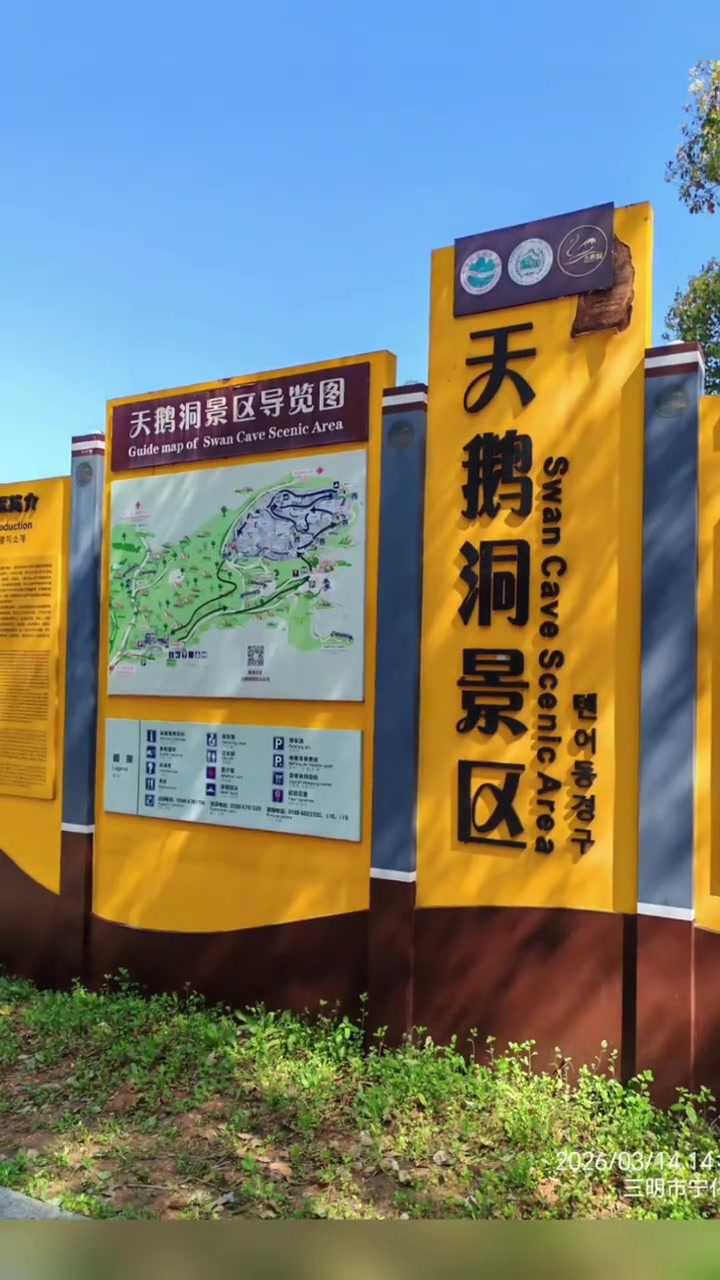 宁化天鹅洞春日逛 溶洞灯光美到炸