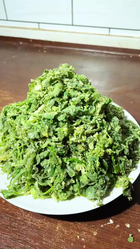 家常版蒸荠荠菜，不粘不坨碧绿不变色