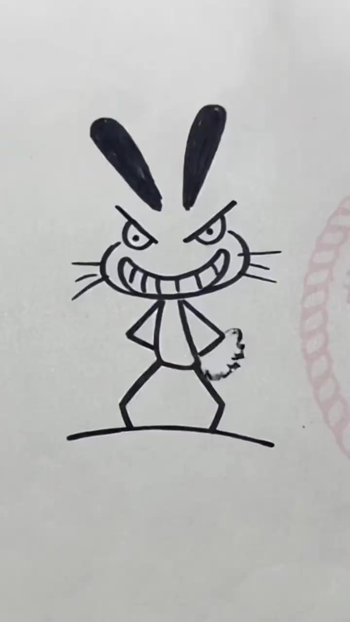 一学就会的搞怪小动物简笔画 超有意思