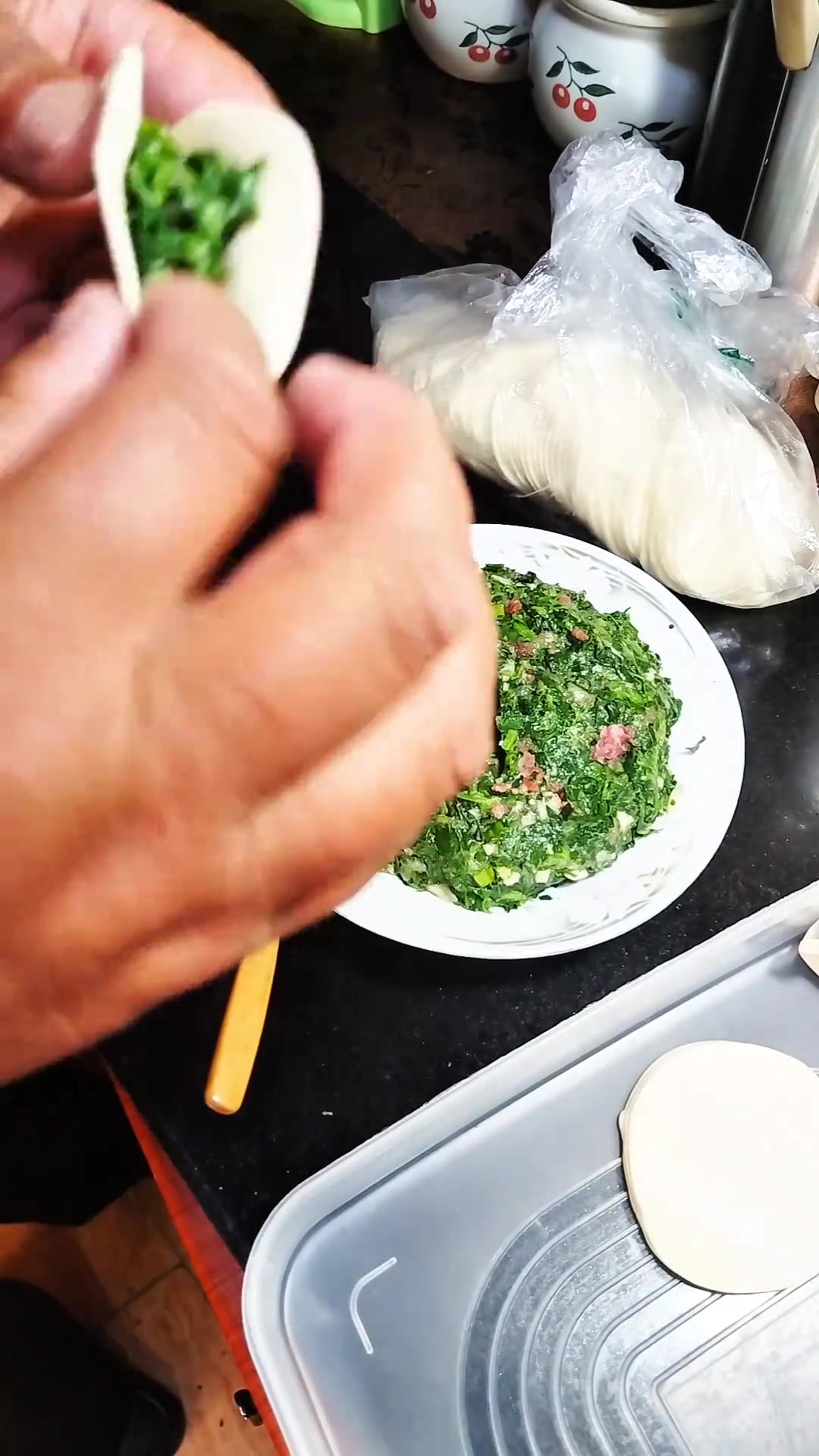 野菜季，采苜蓿菜在家做饺子，超美味！