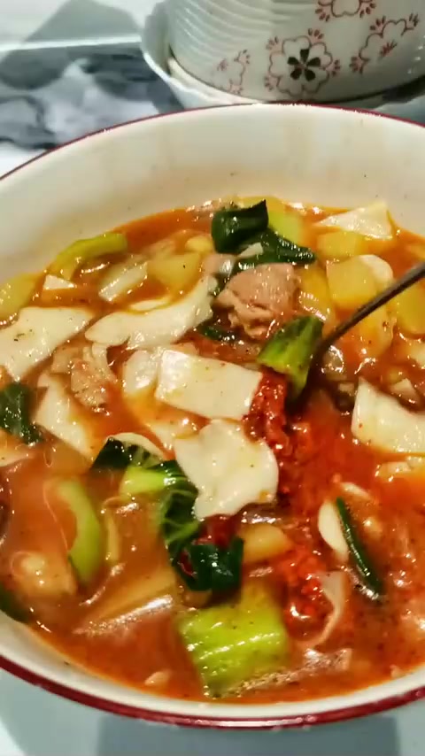 美食分享，羊肉汤揪片太攒劲了