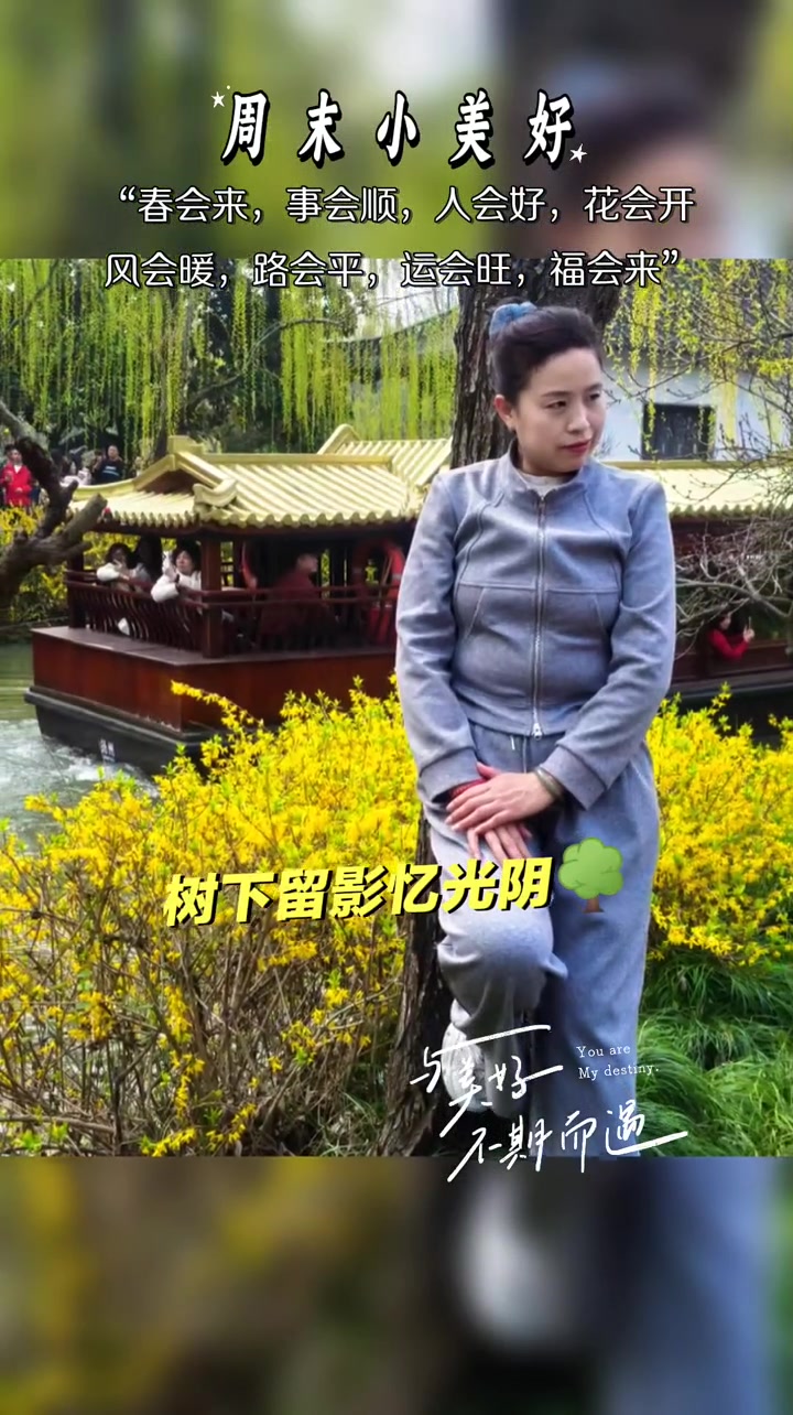 瘦西湖打卡真不错,垂柳花海配夜景
