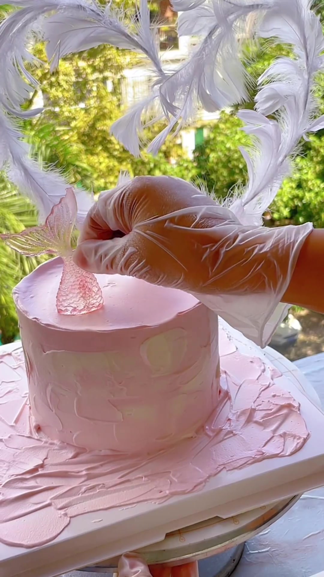 姐妹们，粉嫩鱼尾蛋糕太仙了