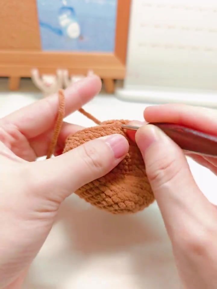 教你简单钩10cm娃用贝雷帽鸭舌帽
