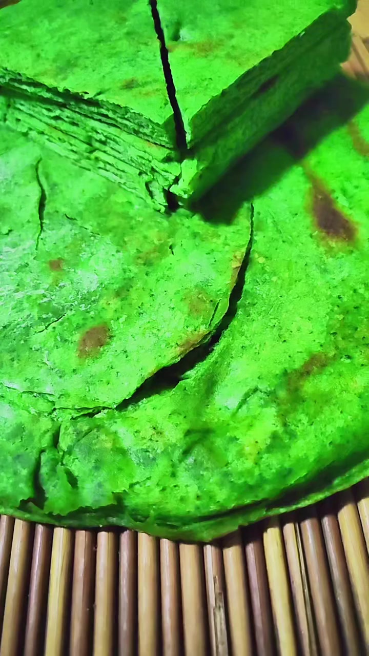 纯蔬菜油锅盔，没有色素，一般人不知道