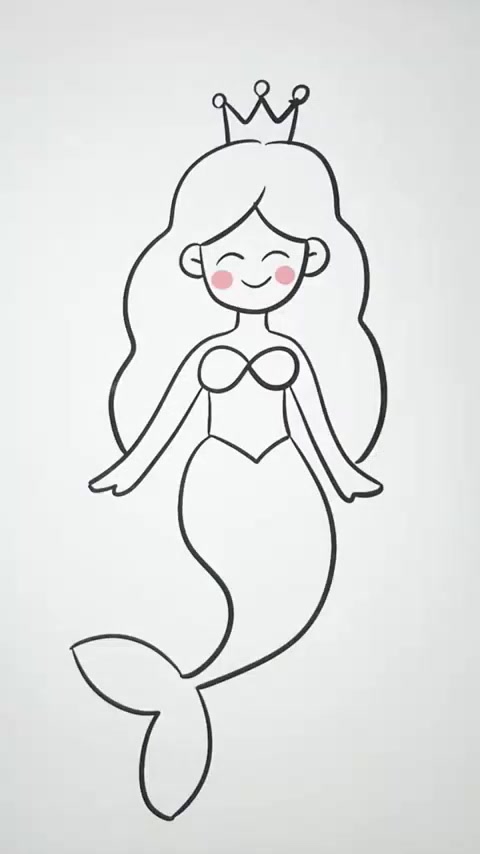 轻松画美人鱼