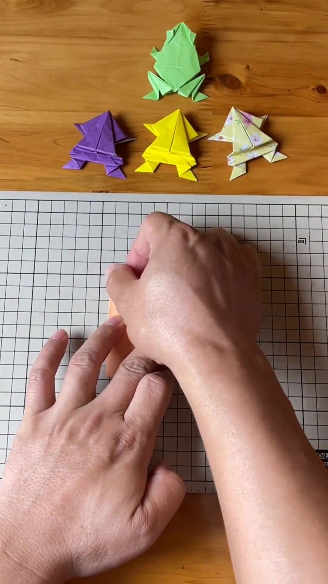 超简单立体小青蛙折纸,亲子手工好有趣