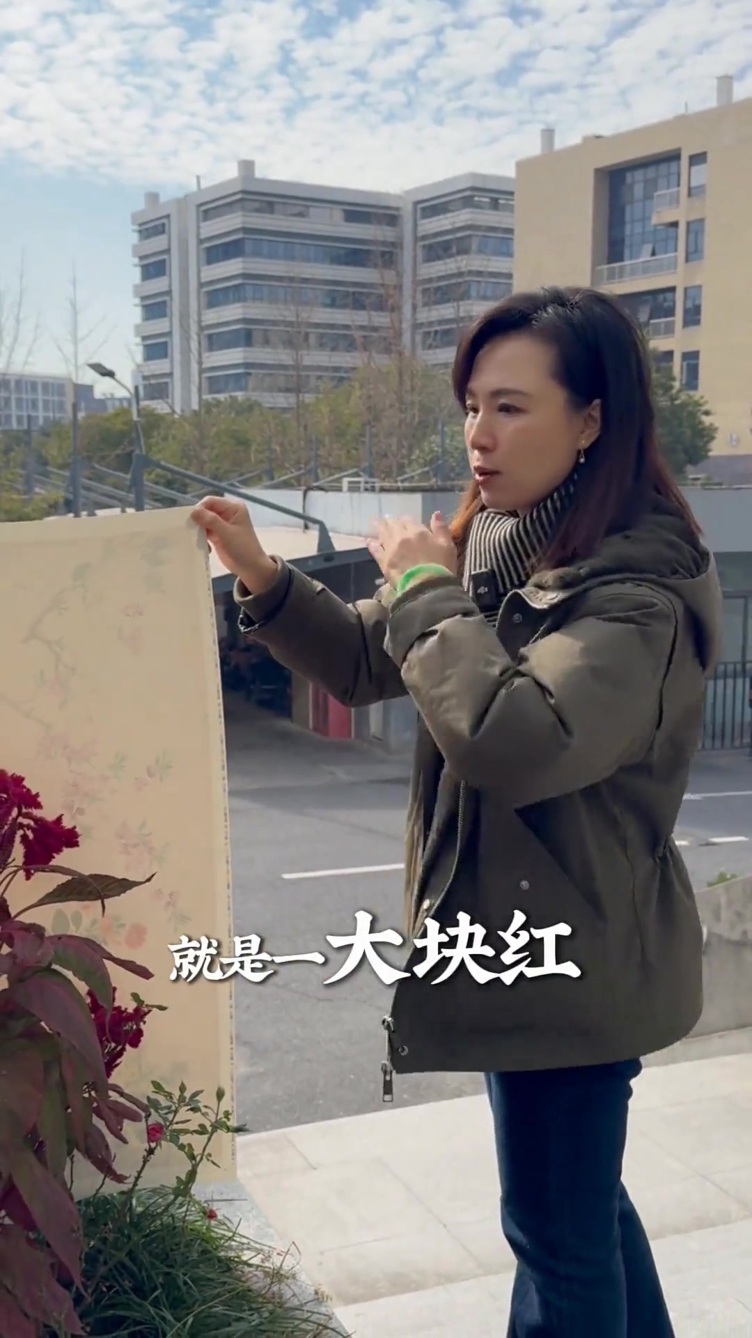 教你画路边鸡冠花的国画构图技巧