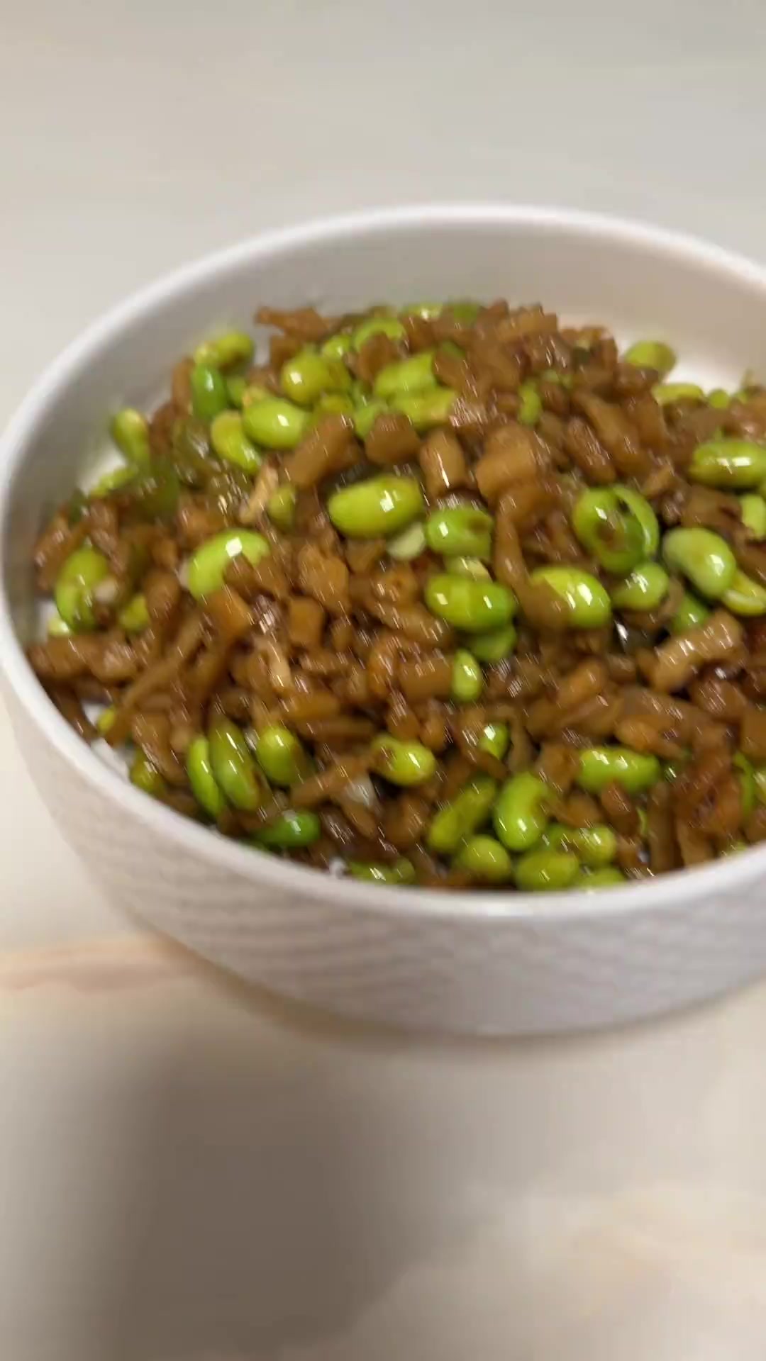 萧山萝卜干炒毛豆,咸香下饭,家常美味!