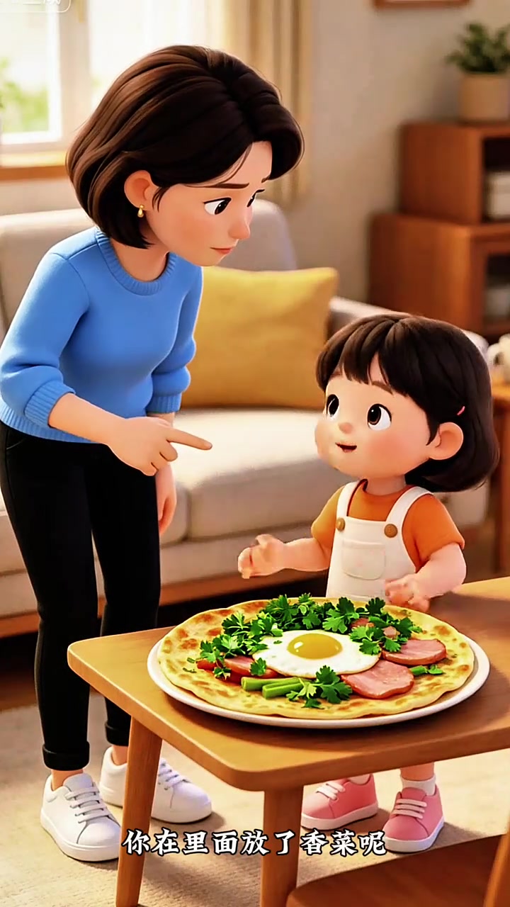 第360集|是谁拿错了妹妹的煎饼?#AI创想家计划 #AI灵镜计划 #益智早教动画 #卡通