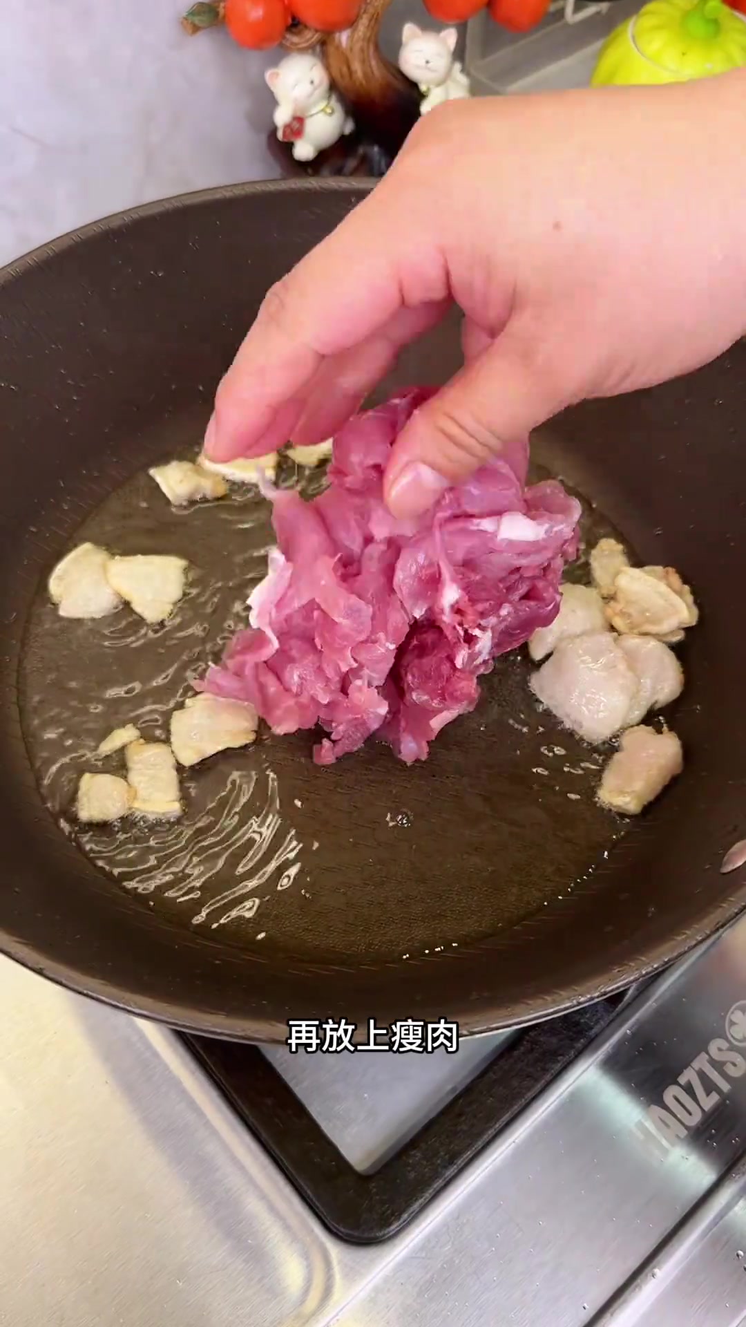 五花肉炒白菜，巨好吃下饭