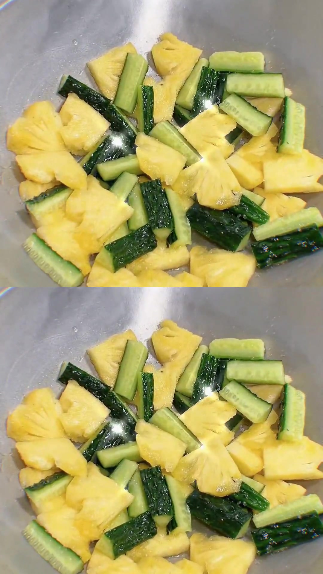 谁发明的黄瓜拌菠萝？这搭配太绝了