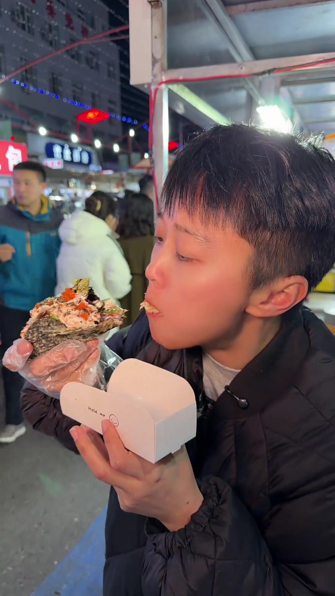 锦州夜市，街边小吃寿司塔可！