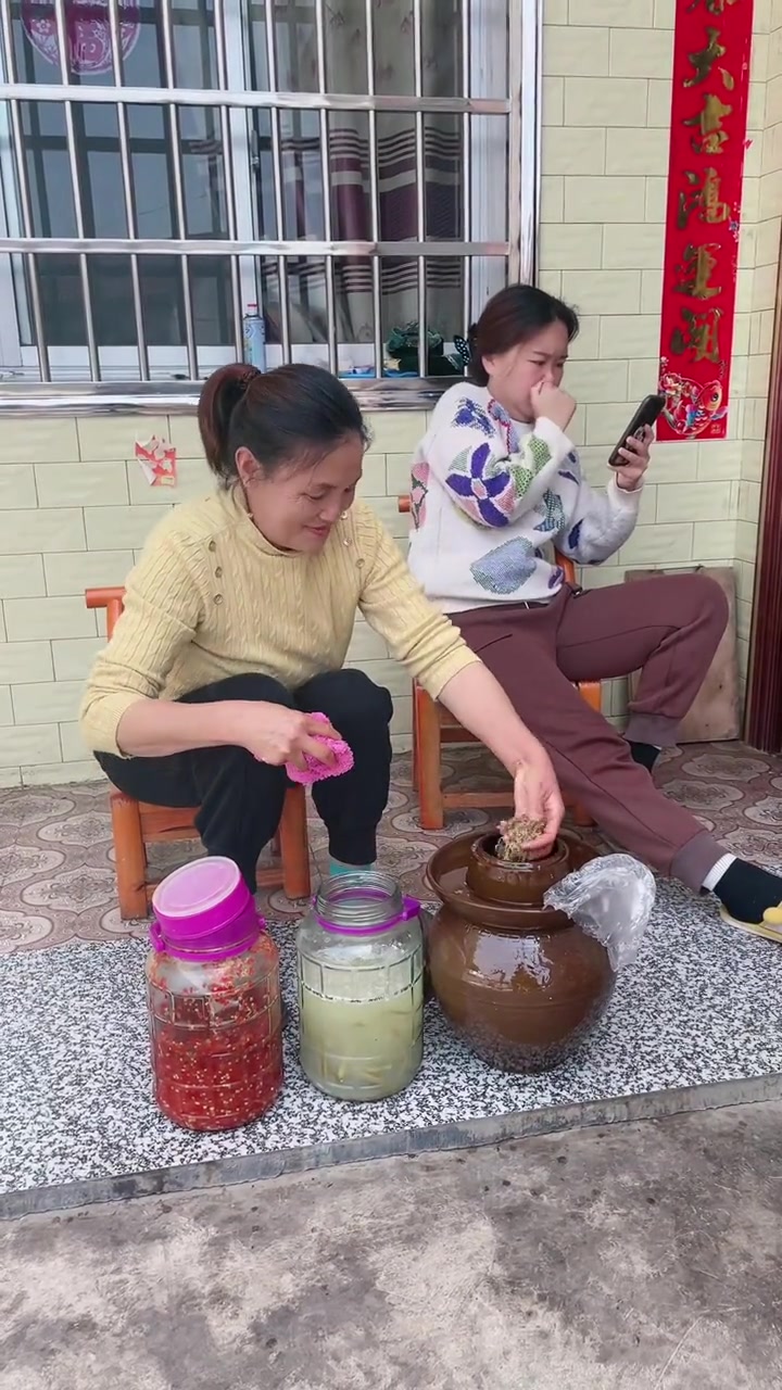 怀二胎的第三天，婆婆听说隔壁家儿媳妇怀孕的时候吃酸的生的儿子，这大清早把家里腌了一年的酸豆