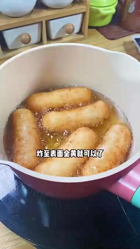 好吃的红糖糍粑，炸或平底锅煎都可以