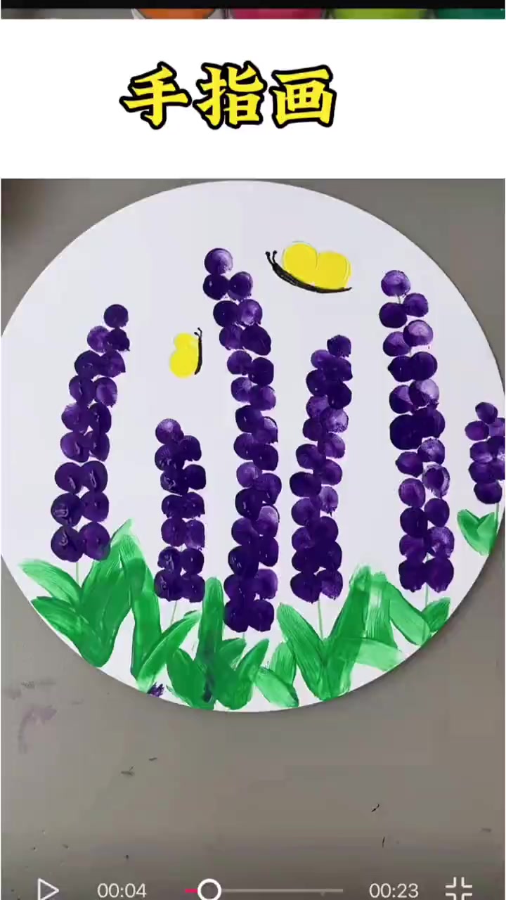 适合幼儿园小朋友的手指画,简单又好看