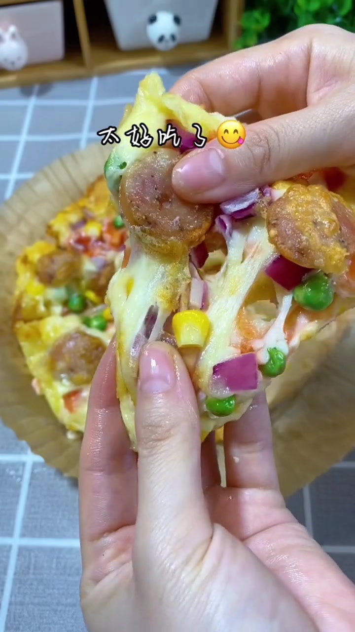 吐司披萨教程来啦，在家就能做美食