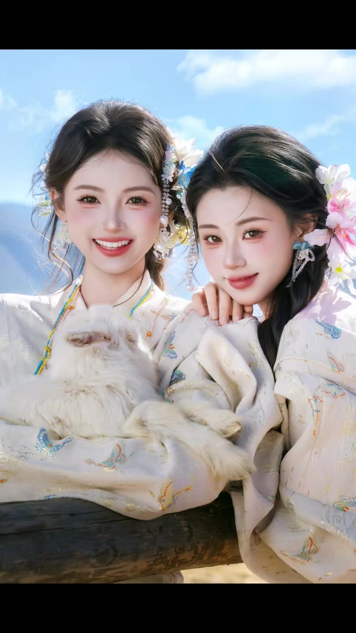 和闺蜜在丽江拍传统藏服,比网红款更有韵味