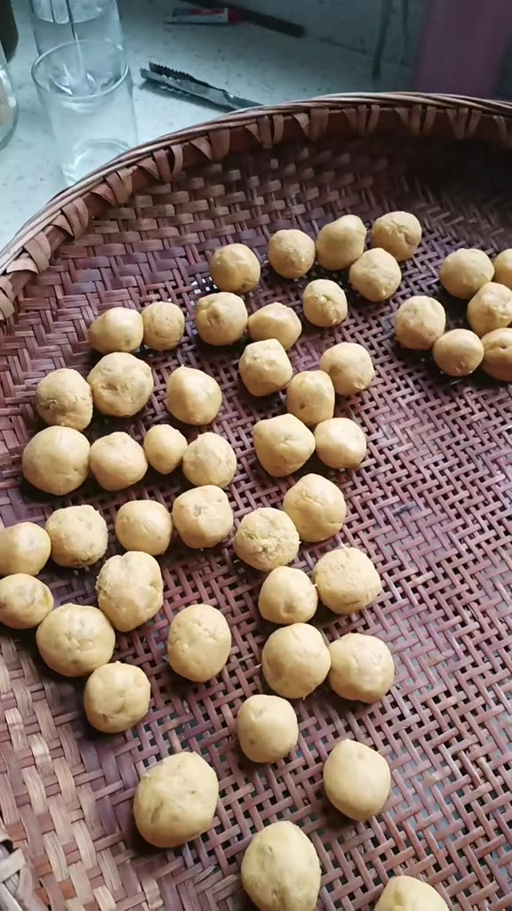 纯手工红薯丸子,味道好极了!