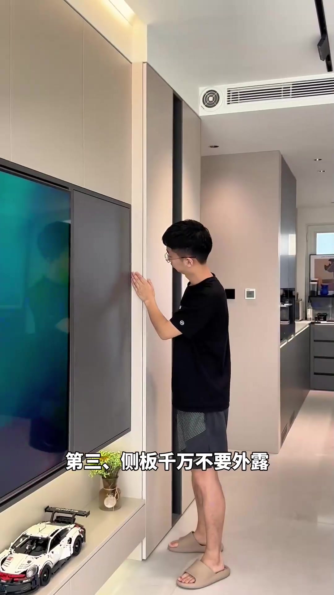 399元一投影的满墙电视柜,记住这五点一样可以高级感满满!