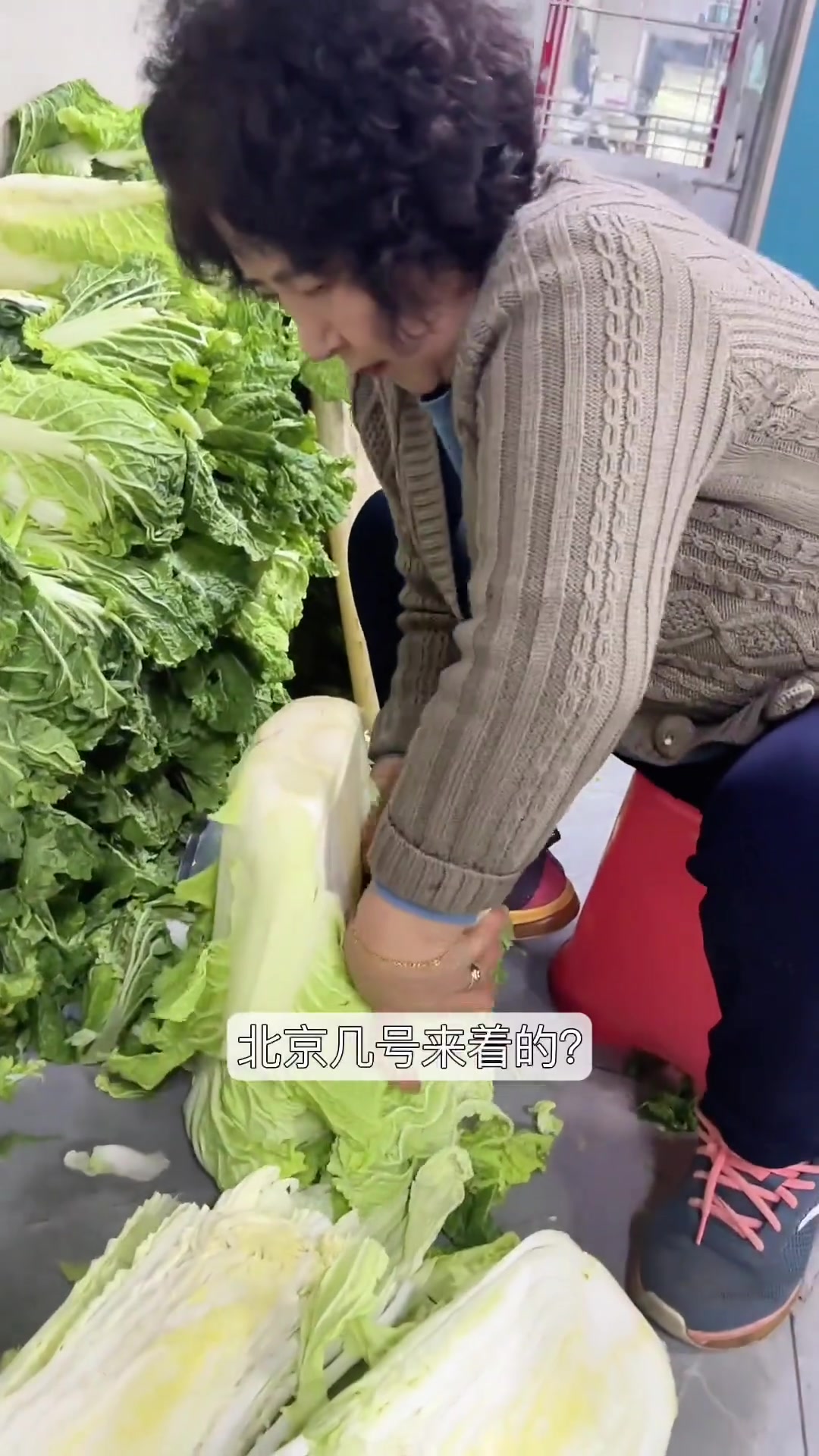 老式辣白菜:上等本地白菜和自家辣椒面制作
